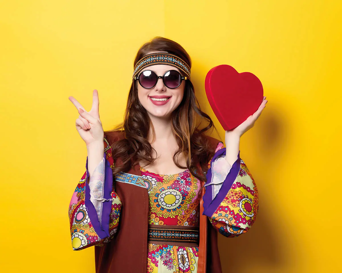 70er Hippie Party - Peace, Love and Happiness